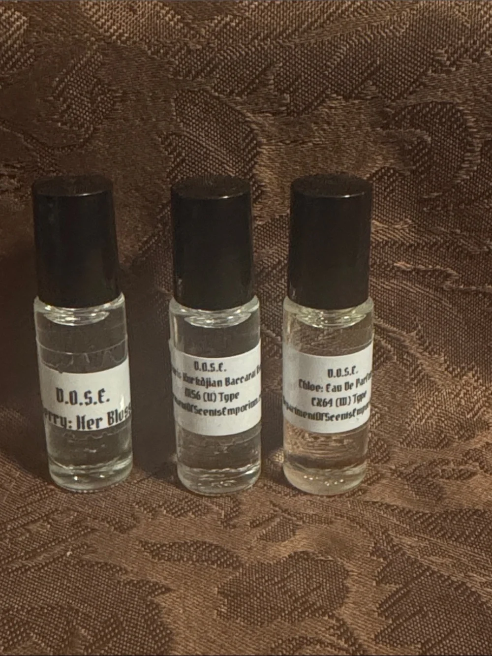 D.O.S.E. Ladies & Unisex Compact Long Lasting Fragrance Sample Vials Rollerball